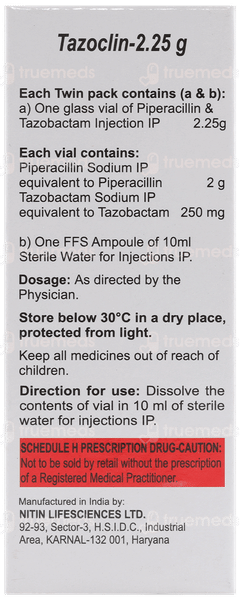 Tazoclin 2.25gm Injection 1